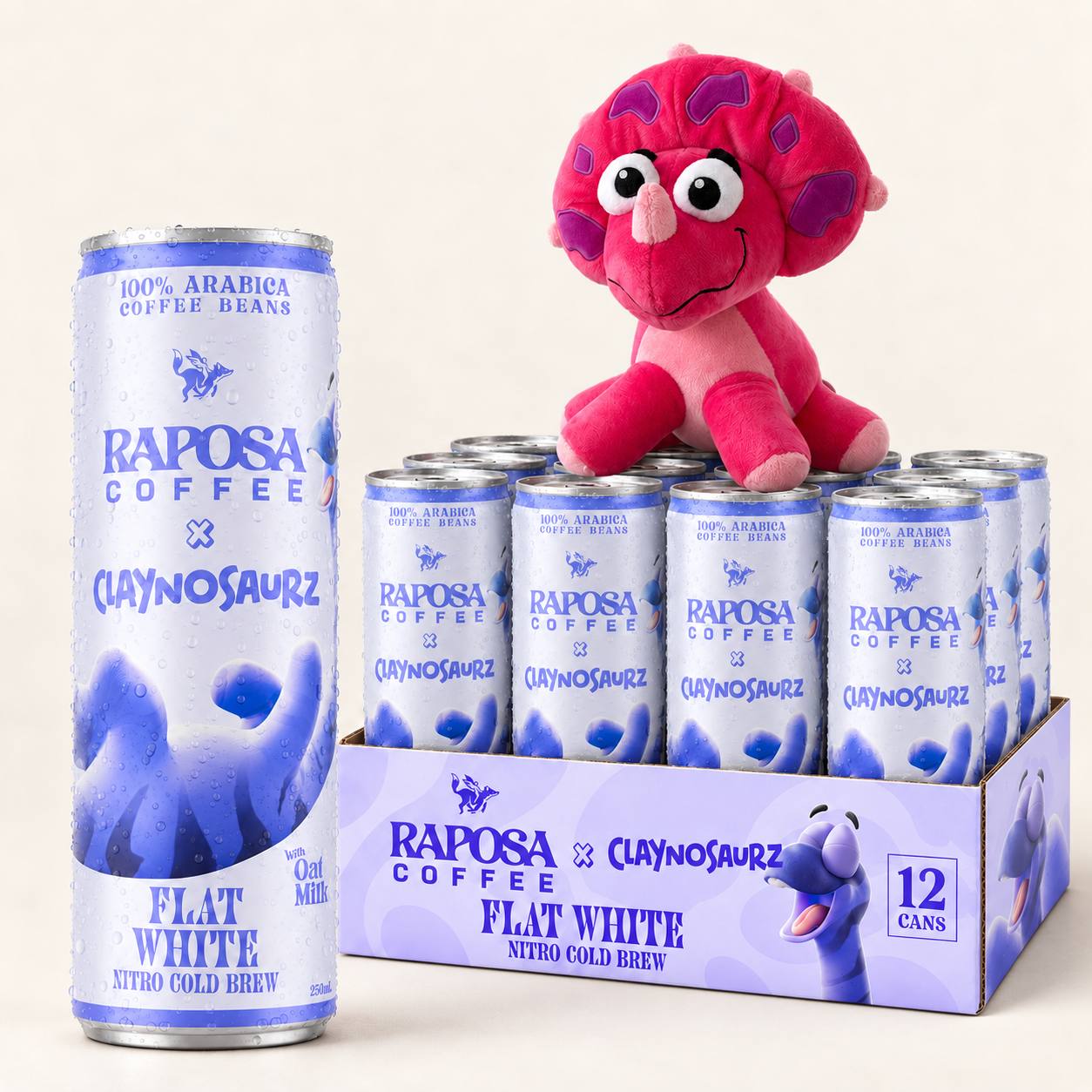 Raposa x Claynosaurz: Flat White