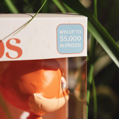 close-up of winston #001 raposa collectible resin figure