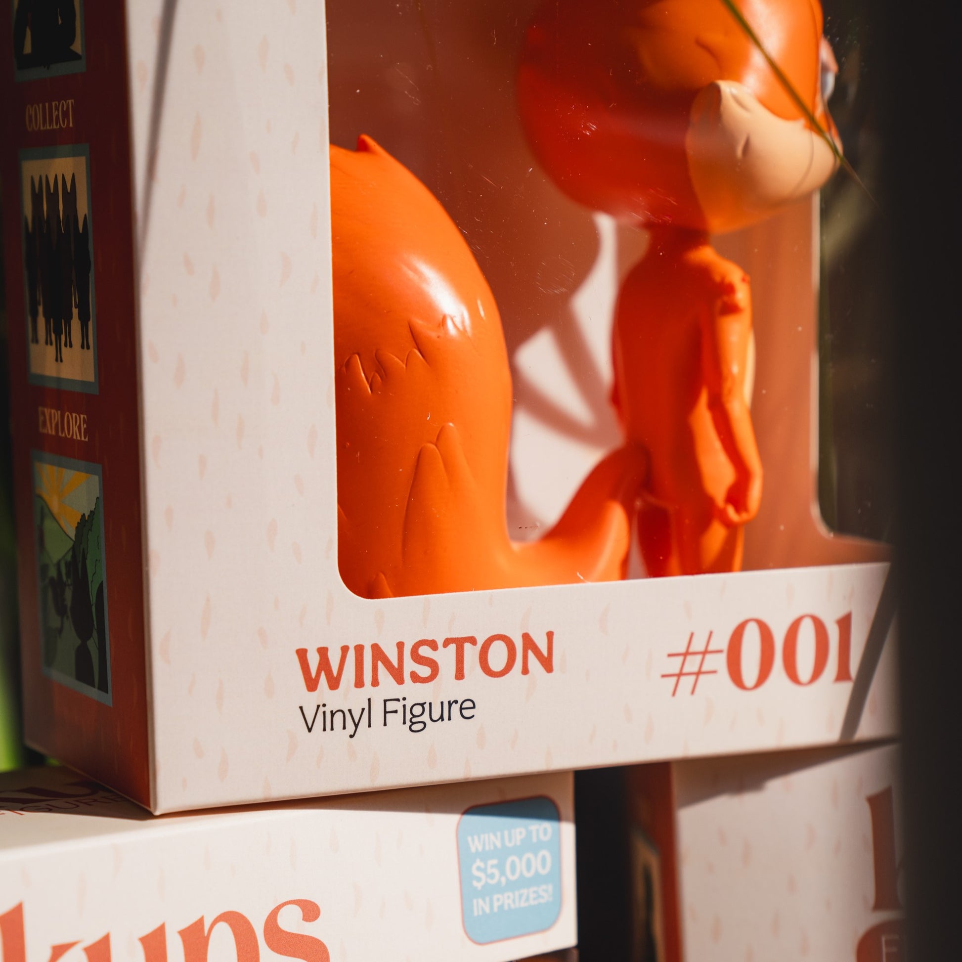 side view of winston #001 limited edition raposa figurine