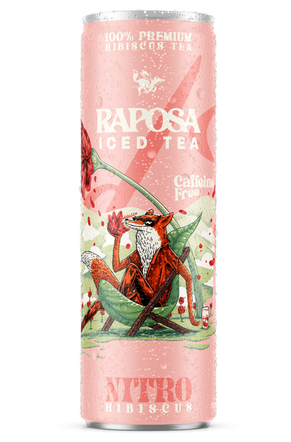 Hibiscus Iced Tea | Tart & Floral Real Brewed Tea | Raposa