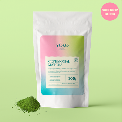 Organic ceremonial grade matcha powder 100g by Raposa Coffee