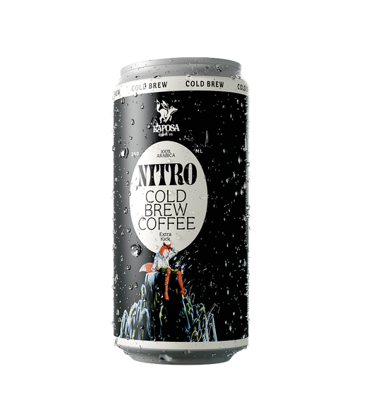 raposa nitro cold brew extra kick canned nitro cold brew coffee