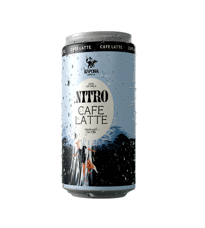 raposa nitro cafe latte canned nitro cold brew coffee