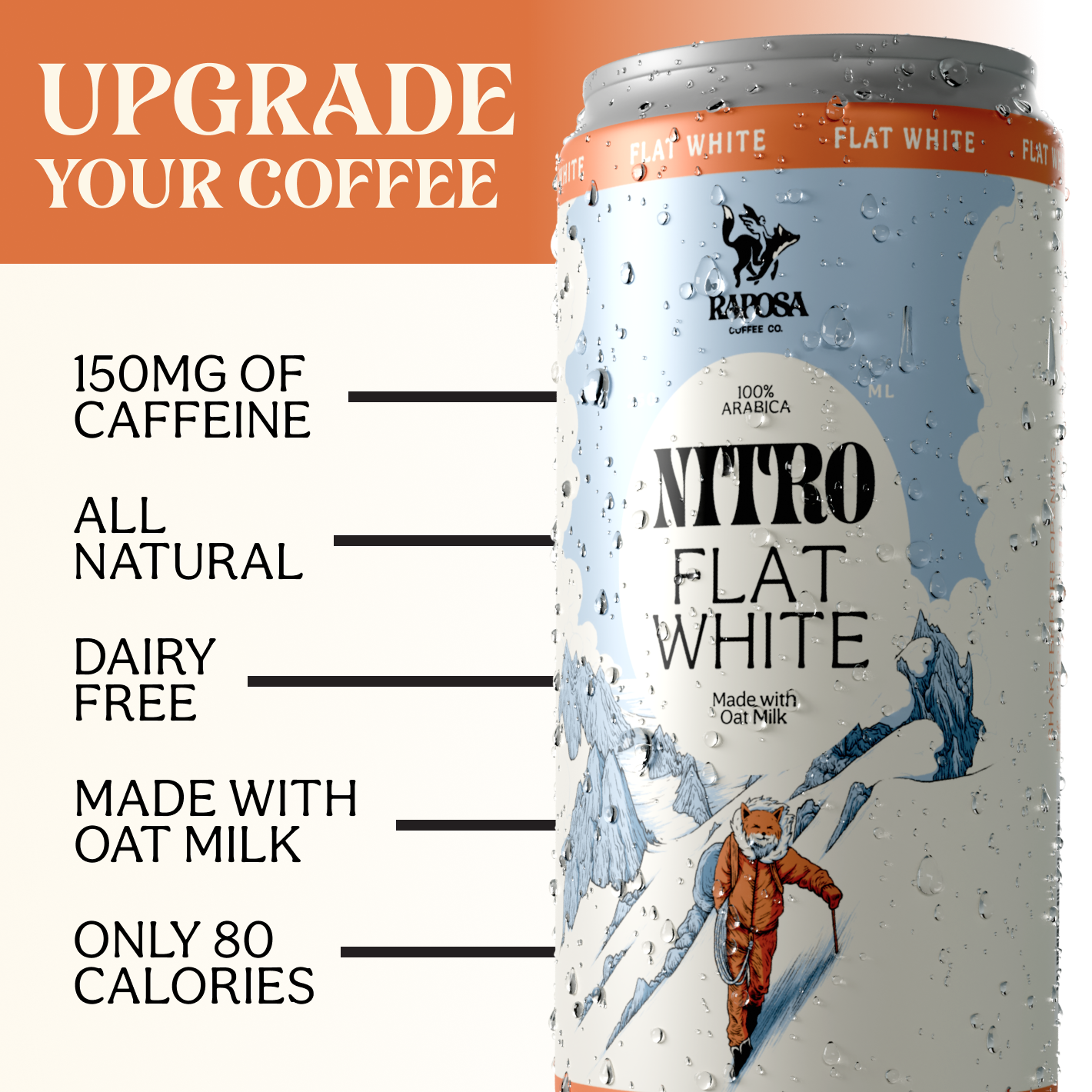 raposa nitro flat white canned nitro coffee upgrade your coffee