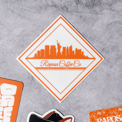 raposa coffee vinyl stick new york city landscape
