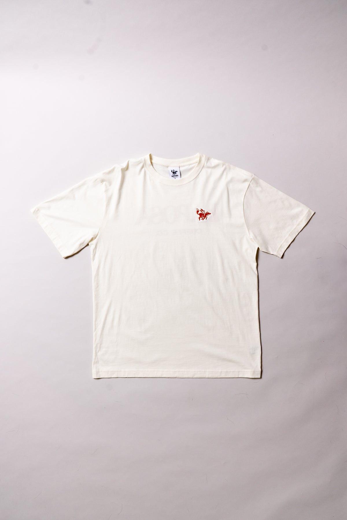 Raposa Logo Tee — Cream & Orange