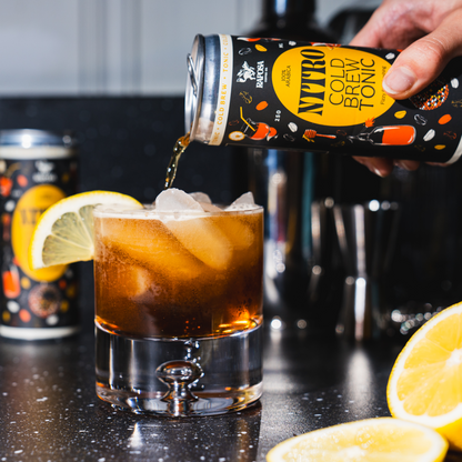 raposa nitro cold brew tonic poured over ice